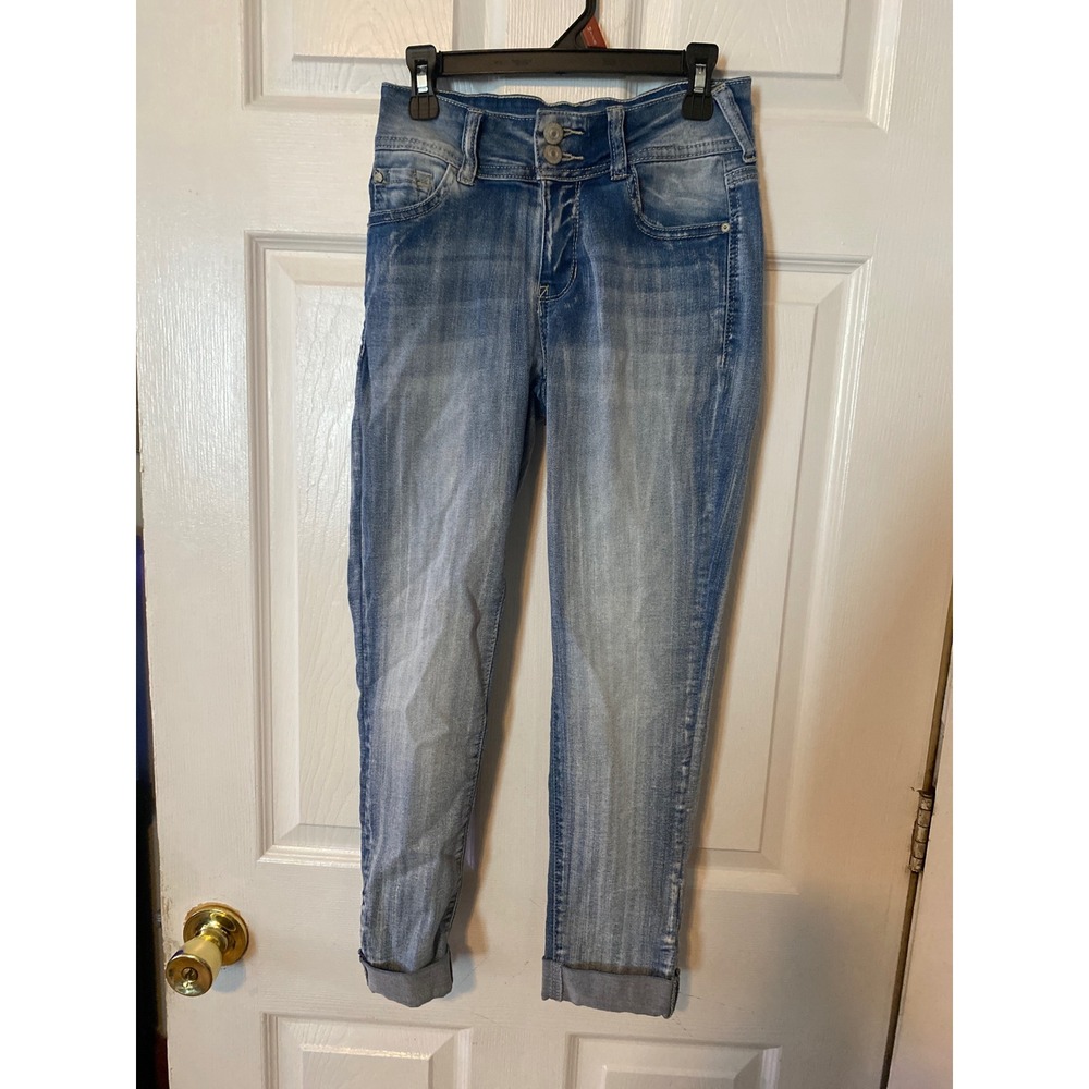 WallFlower Ultra Fit Skinny Jeans Light Wash High Rise Size 3 WF114213M